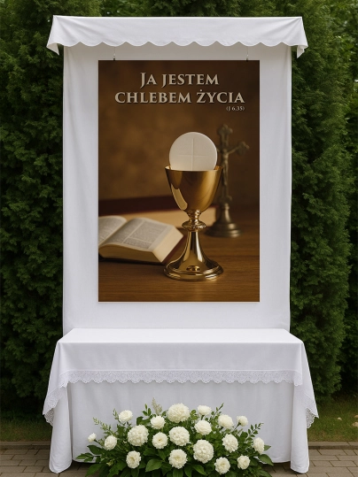 Baner na Boże Ciało dekoracja ołtarzy i procesji BBC0007