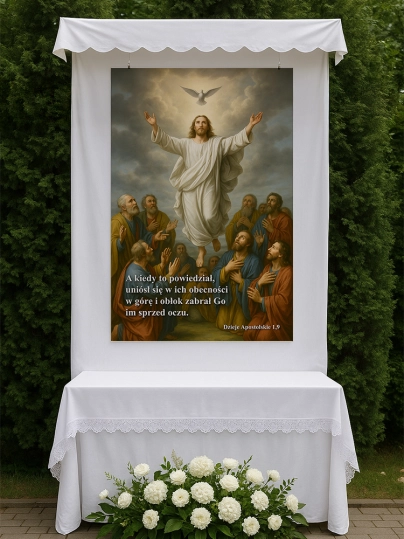Baner na Boże Ciało dekoracja ołtarzy i procesji BBC0011