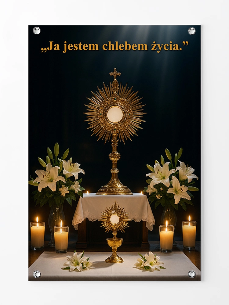 Baner na Boże Ciało dekoracja ołtarzy i procesji BBC0013