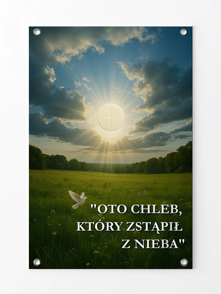 Baner na Boże Ciało dekoracja ołtarzy i procesji BBC0027