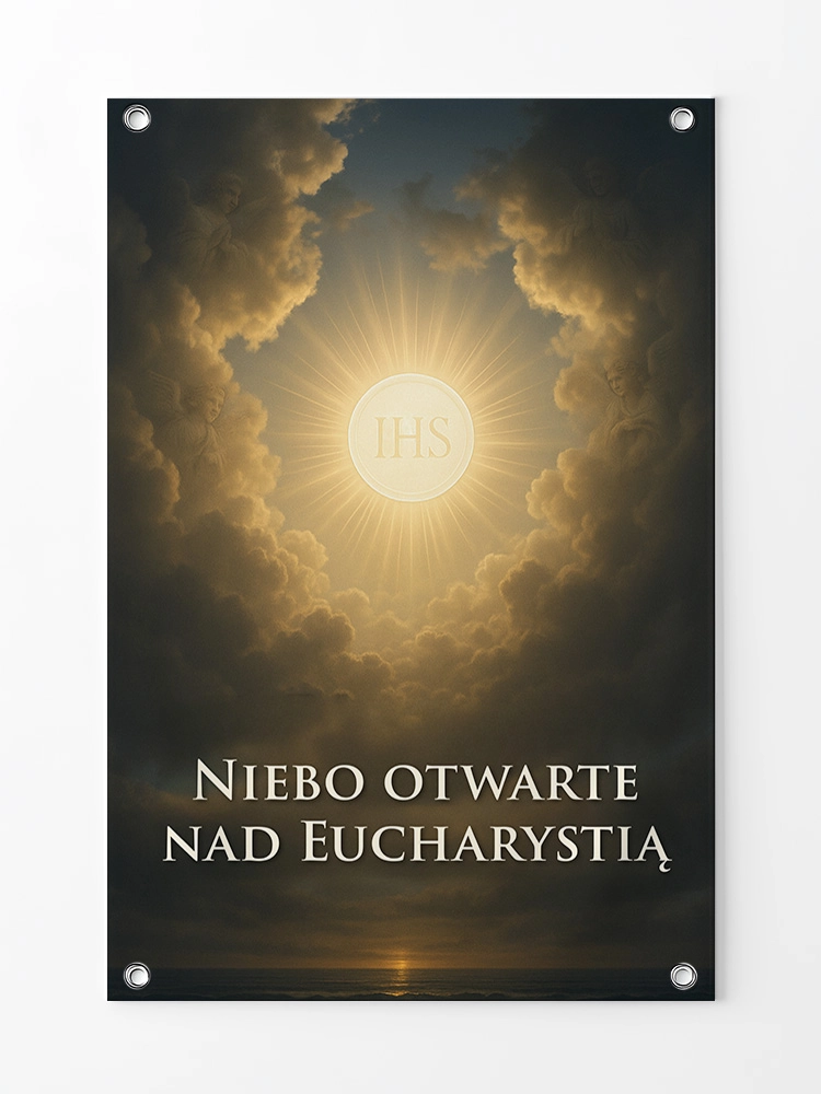 Baner na Boże Ciało dekoracja ołtarzy i procesji BBC0037