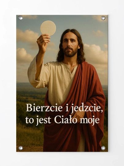 Baner na Boże Ciało dekoracja ołtarzy i procesji BBC0039