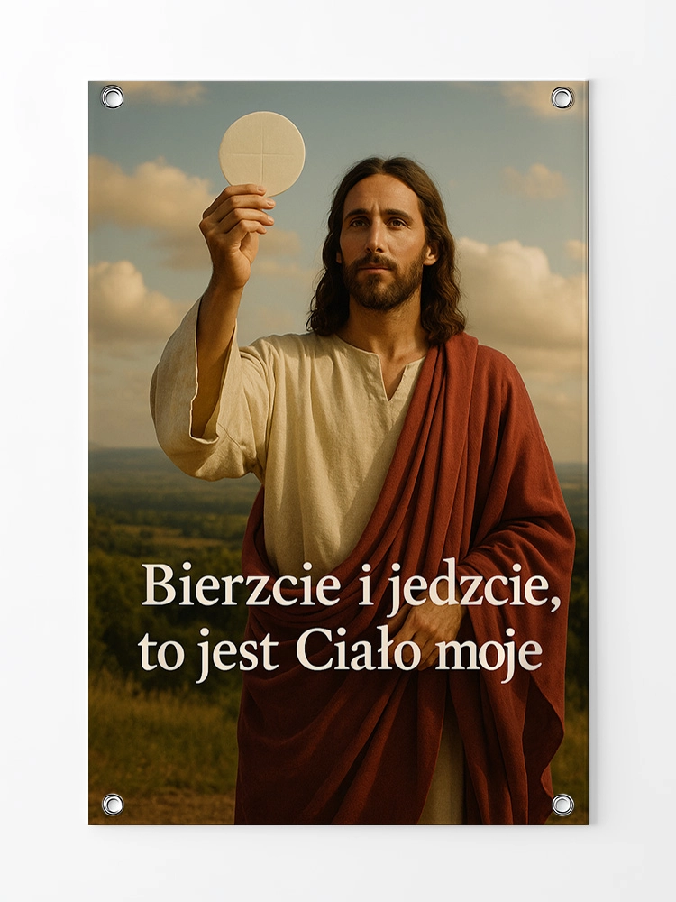 Baner na Boże Ciało dekoracja ołtarzy i procesji BBC0039