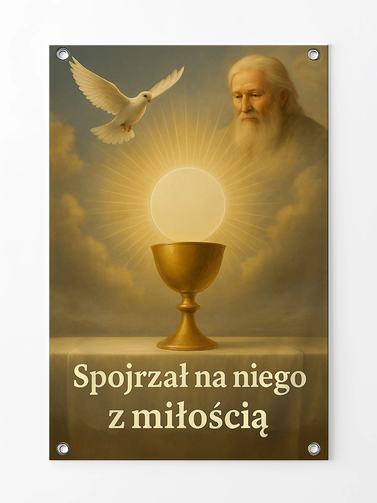 Baner na Boże Ciało dekoracja ołtarzy i procesji BBC0040