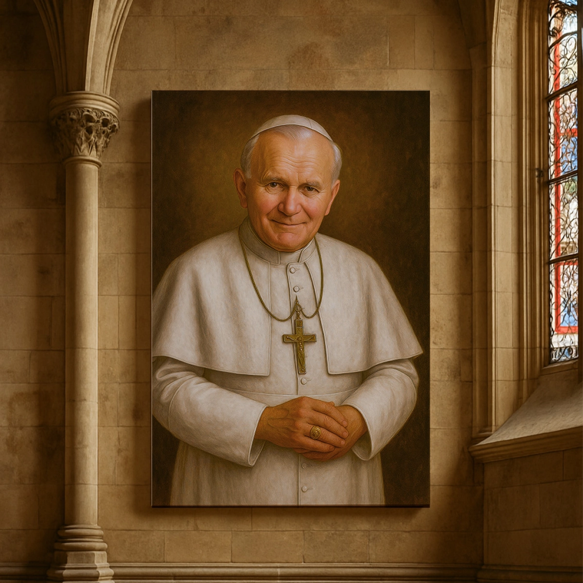 Obraz religijny PORTRET Papież Jan Paweł II 2 Karol Wojtyła - POPEJP0001