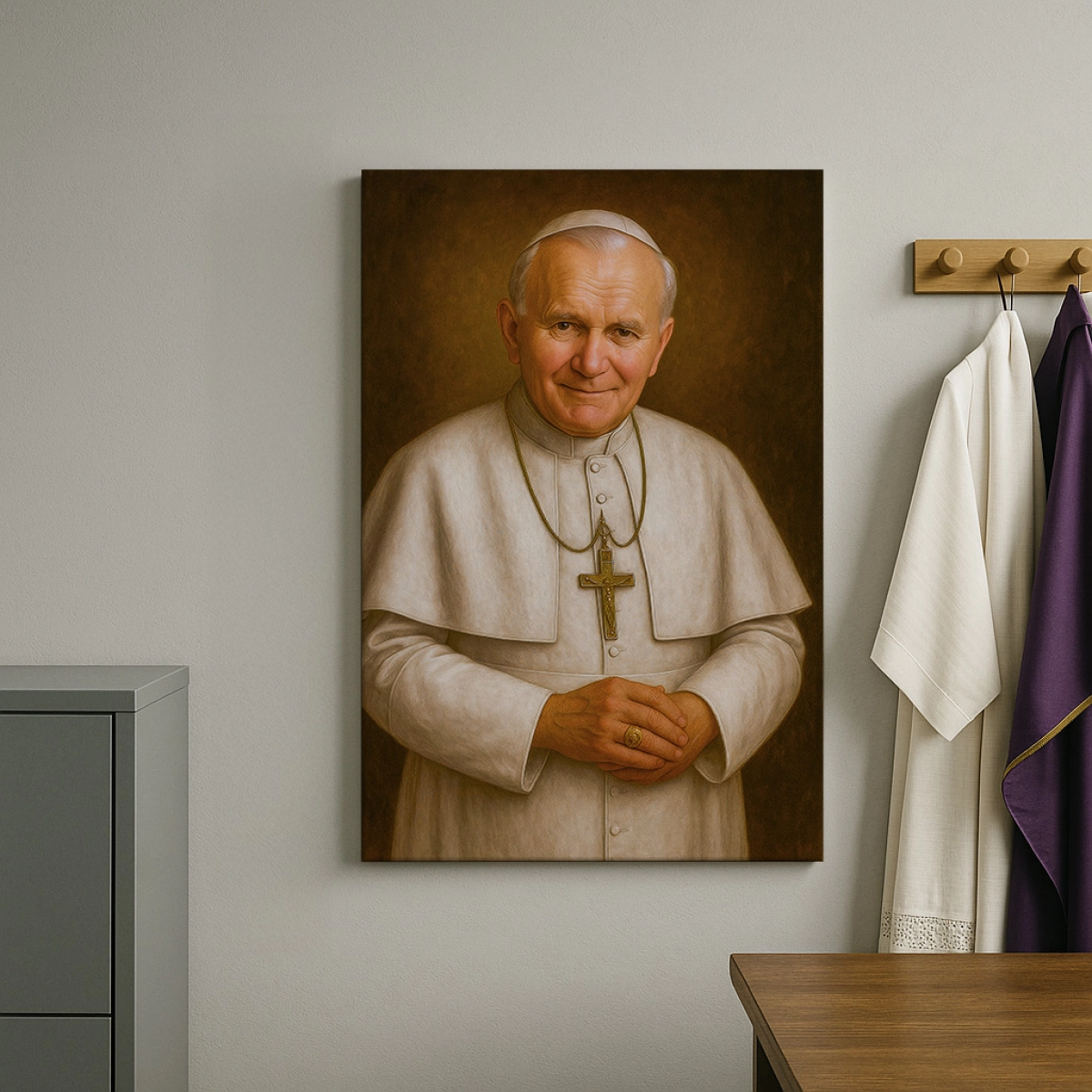 Obraz religijny PORTRET Papież Jan Paweł II 2 Karol Wojtyła - POPEJP0001