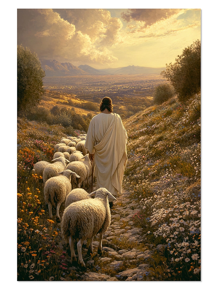 Plakat Jezus Dobry Pasterz JDP0009