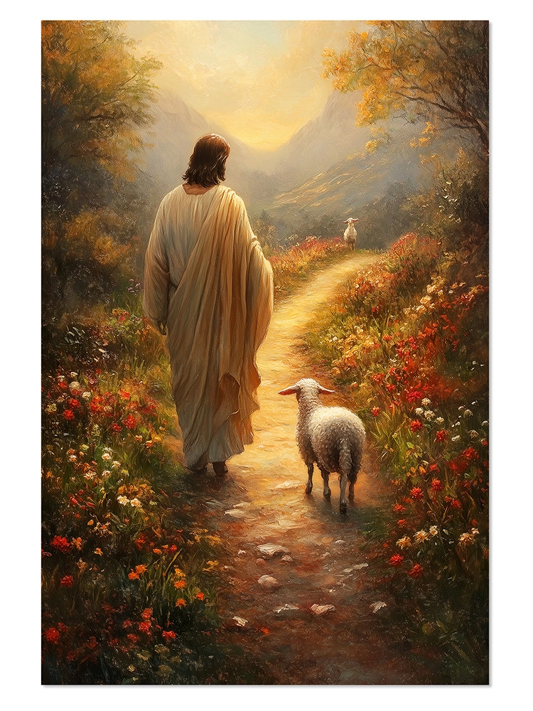 Plakat Jezus Dobry Pasterz JDP0011