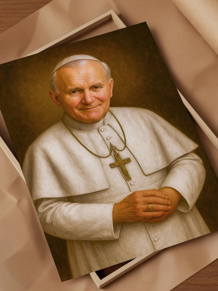 Plakat Papież PORTRET Jan Paweł II 2 Karol Wojtyła - POPEJP0001