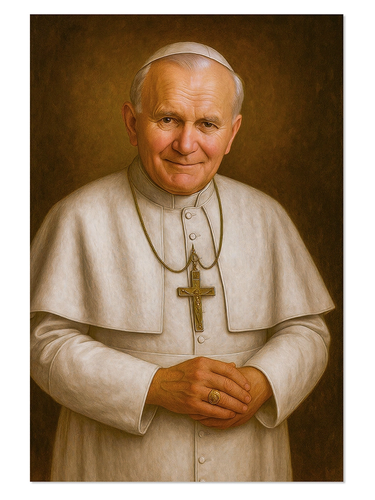 Plakat Papież PORTRET Jan Paweł II 2 Karol Wojtyła - POPEJP0001