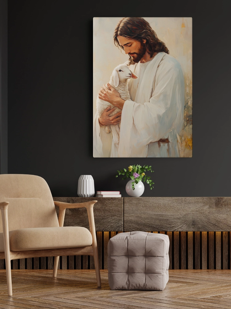 Obraz na płótnie Jezus Dobry Pasterz JDP0003