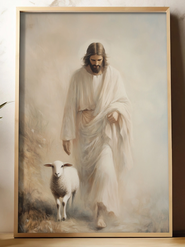 Plakat Jezus Dobry Pasterz JDP0012