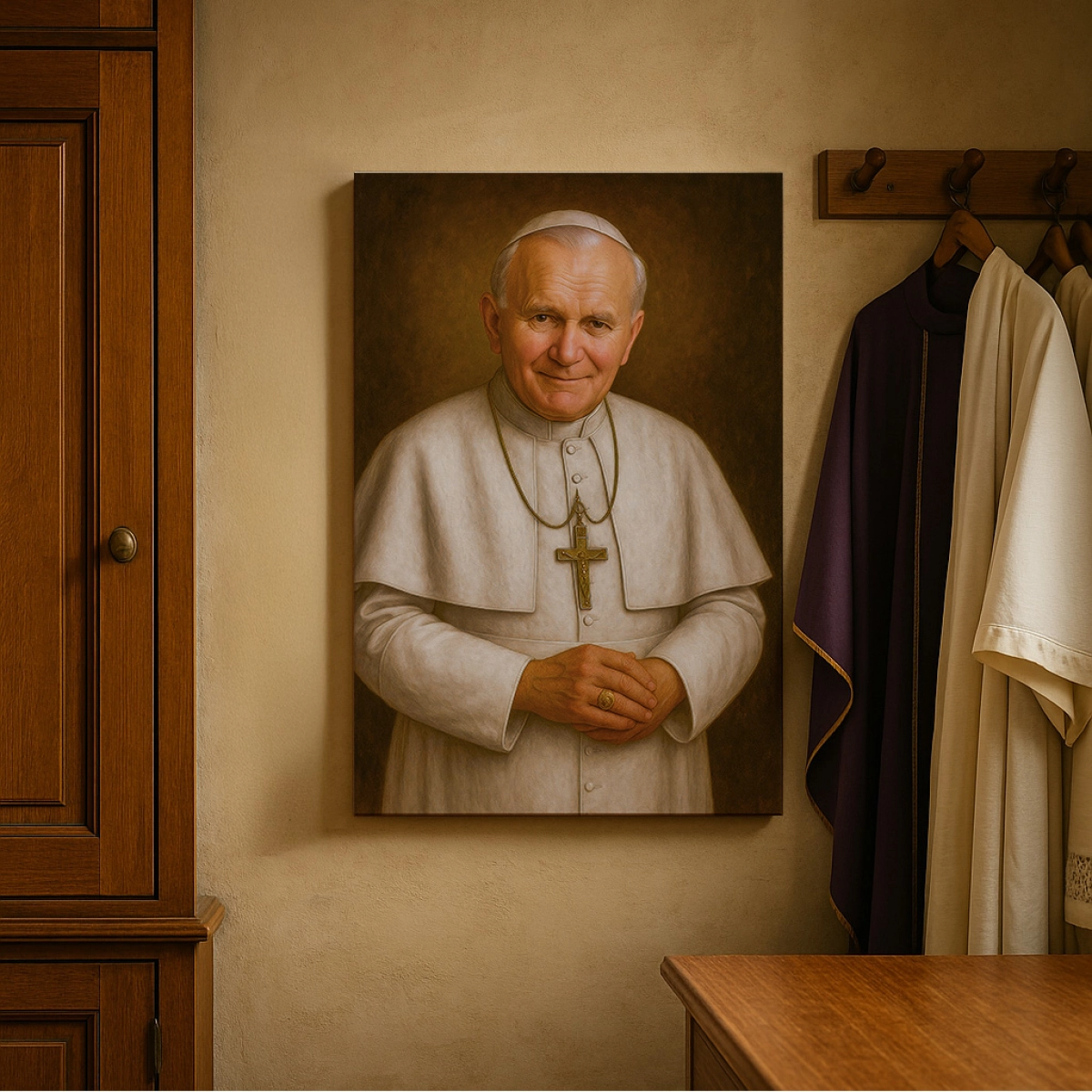 Obraz religijny PORTRET Papież Jan Paweł II 2 Karol Wojtyła - POPEJP0001