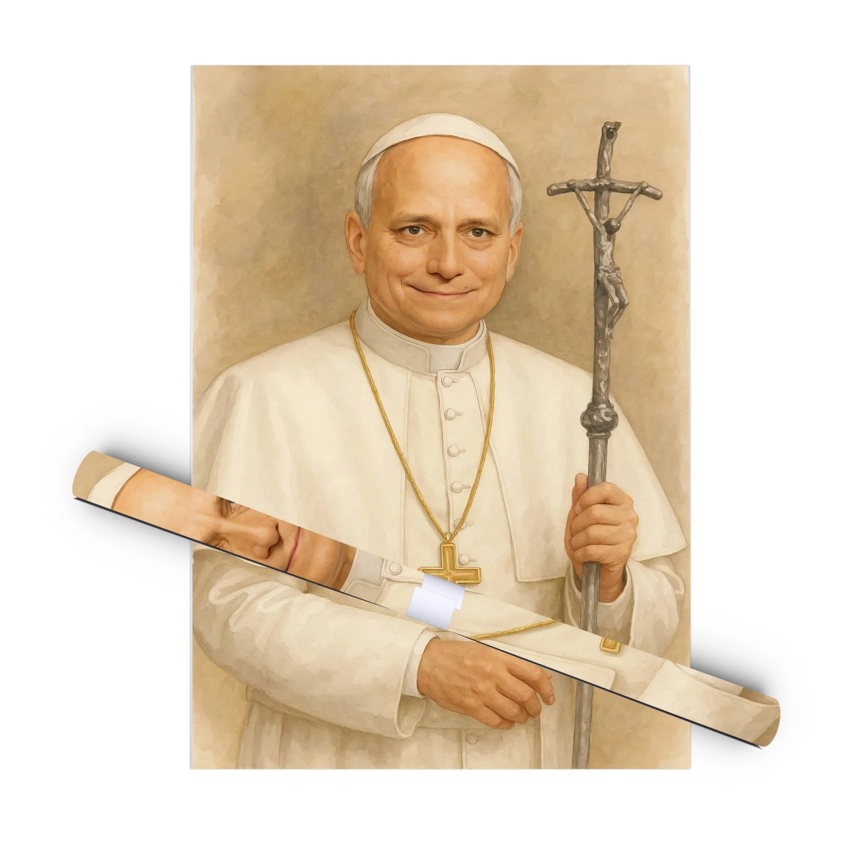 Plakat religijny PORTRET NOWY PAPIEŻ Leon XIV - POPE0003