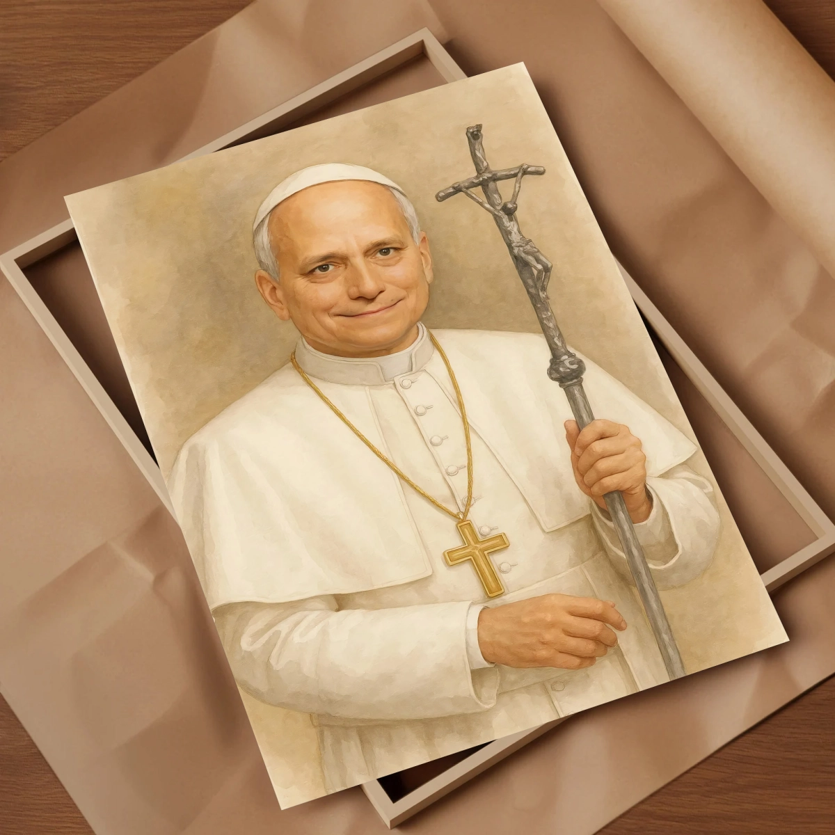 Plakat religijny PORTRET NOWY PAPIEŻ Leon XIV - POPE0003