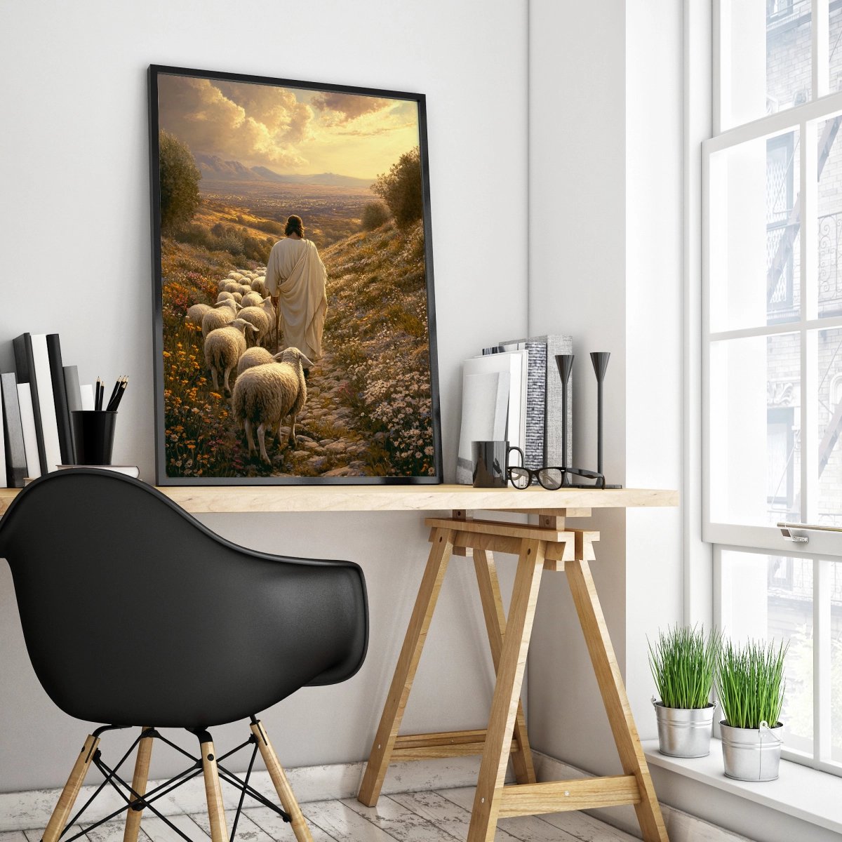 Plakat Jezus Dobry Pasterz JDP0009