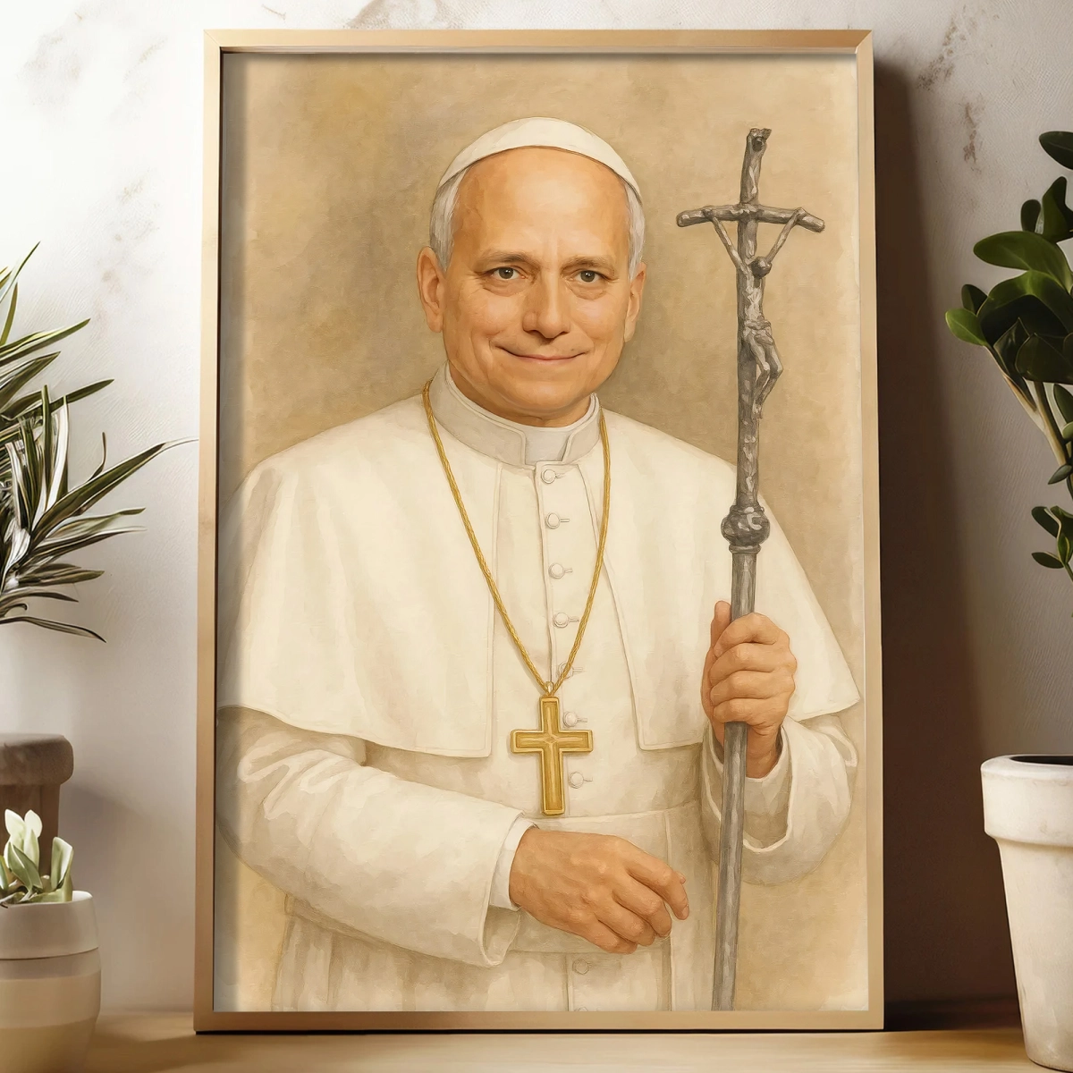 Plakat religijny PORTRET NOWY PAPIEŻ Leon XIV - POPE0003